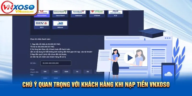 Chú ý quan trọng với khách hàng khi nạp tiền Vnxoso Chú ý quan trọng với khách hàng khi nạp tiền Vnxoso